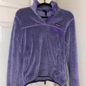 Purple Patagonia snap pullover